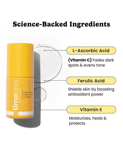 Timeless 20% Vitamin C + E Ferulic Acid Serum
